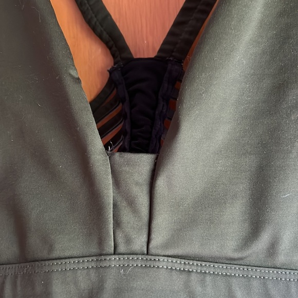 Green Strappy V-Neck Spots Bra - Size S - Picture 2 of 4